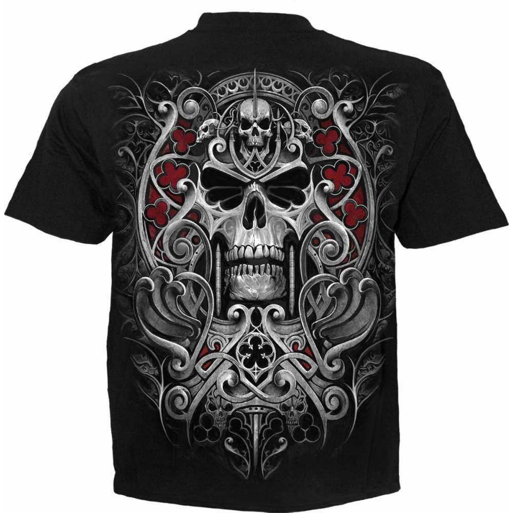 Spiral - REAPER'S DOOR Mens T-shirt - Black